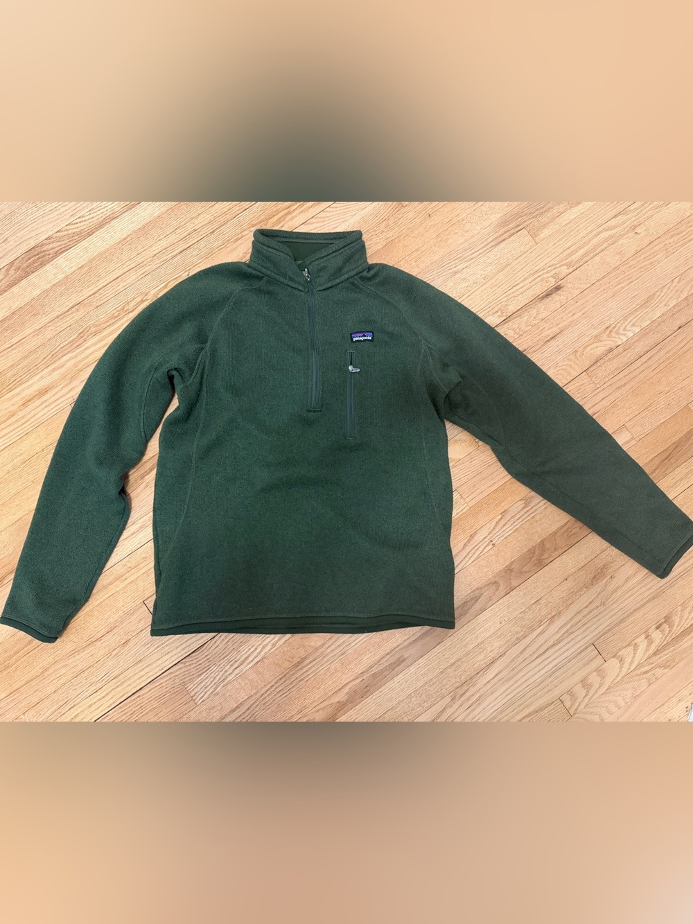 Patagonia Men's Forest Green Half-Zip Fleece Pullover size medium